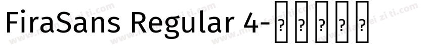 FiraSans Regular 4字体转换